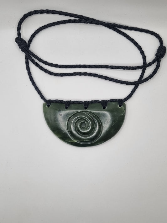 West Coast Nephrite Pounamu Greenstone Breastplate