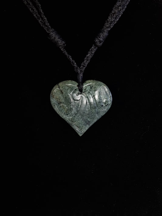 Heart Koru Pounamu